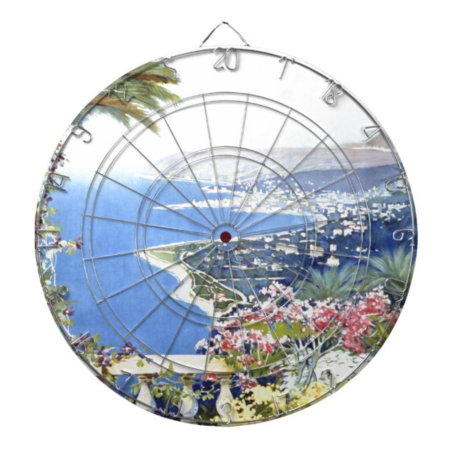 Vintag San Remo Italien Reisen Dartscheibe (vorne)