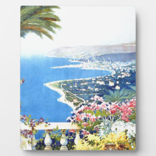 Vintag San Remo Italien Reisen Fotoplatte