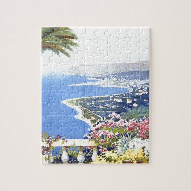 Vintag San Remo Italien Reisen Landschaftlich (Vertikal)