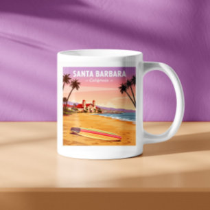 Vintag Santa Barbara California Kaffeetasse