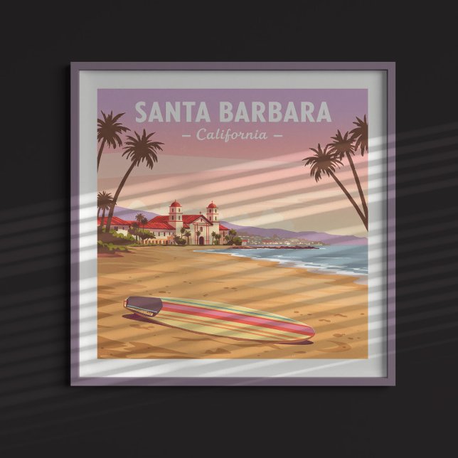 Vintag Santa Barbara California Poster (Von Creator hochgeladen)