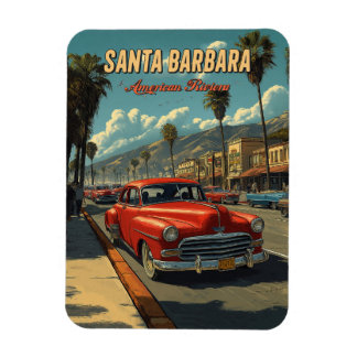 Vintag Santa Barbara, Kalifornien Magnet