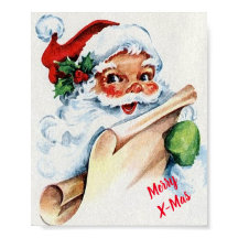 Vintag Santa Claus Poster
