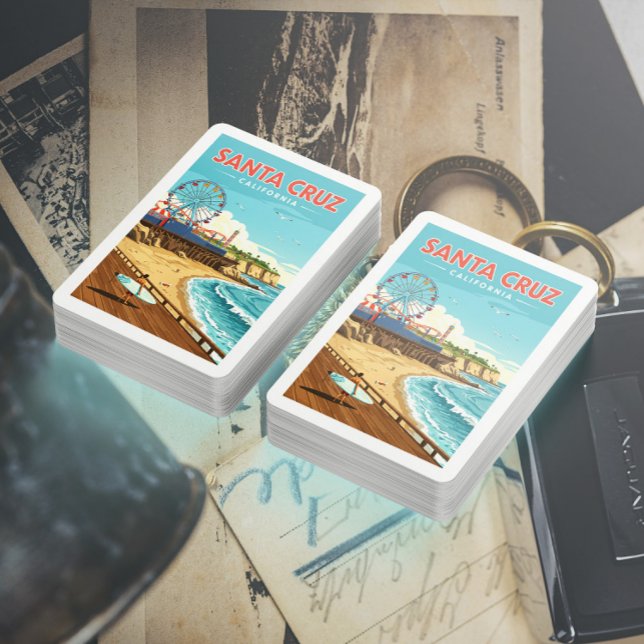 Vintag Santa Cruz Kalifornien Spielkarten (Von Creator hochgeladen)
