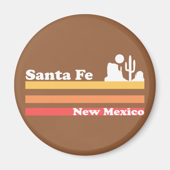 Vintag Santa Fe New Mexico Magnet (Vorne)