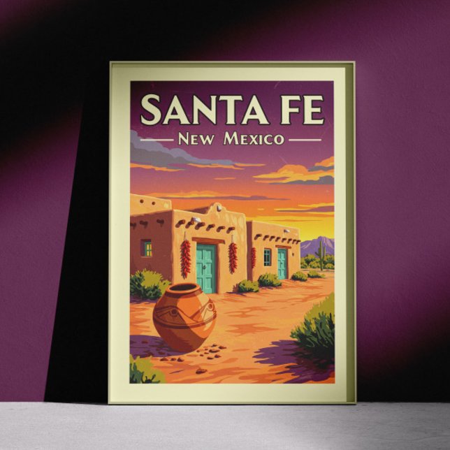 Vintag Santa Fe New Mexico Poster (Von Creator hochgeladen)