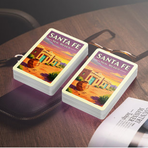 Vintag Santa Fe New Mexico Spielkarten