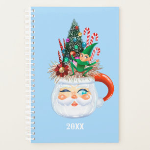 Vintag Santa Light Blue Planer