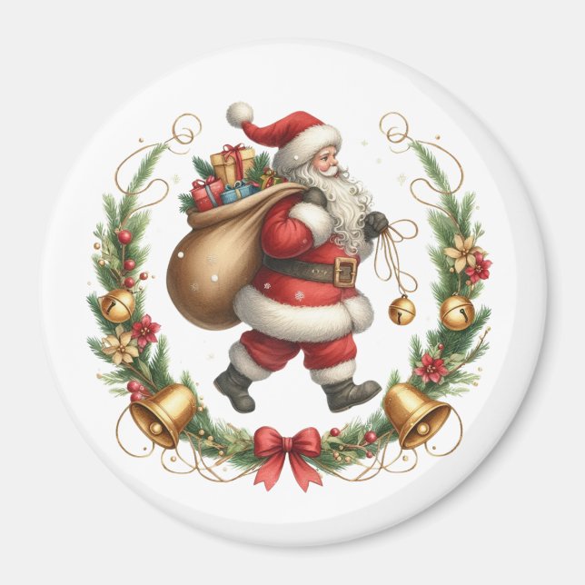 Vintag Santa Magnet (Vorne)