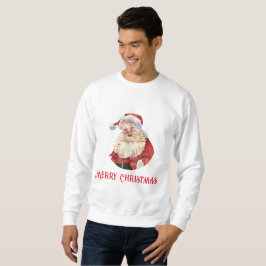 VINTAG SANTA MERRY CHRISTMAS SWEATSHIRT