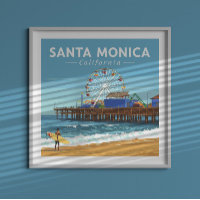 Vintag Santa Monica Kalifornien