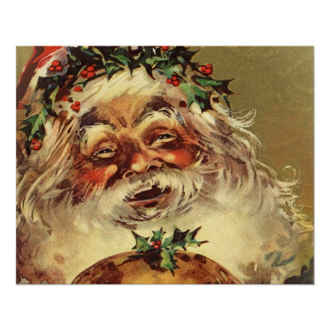 Vintag Santa Poster (Vorderseite)