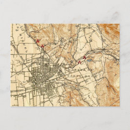 Vintag Santa Rosa CA Postkarte