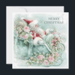 Vintag Santa Sleigh Weihnachten Rotes Blau Aquamar<br><div class="desc">Elegante Vintage aquamarine, rosa und blaue Weihnachtsgrüßkarte mit dem Weihnachtsmann in seinem Schlitten mit seinem roten Anzug. Text "Frohe Weihnachten" ist auf der Vorderseite, und ist vollständig anpassbar. Also fügen Sie jeden Urlaub Gruß, den Sie wünschen. Personalisiert auf der Rückseite mit Ihrer Nachricht und Ihrem Namen. Kontaktieren Sie mich für...</div>