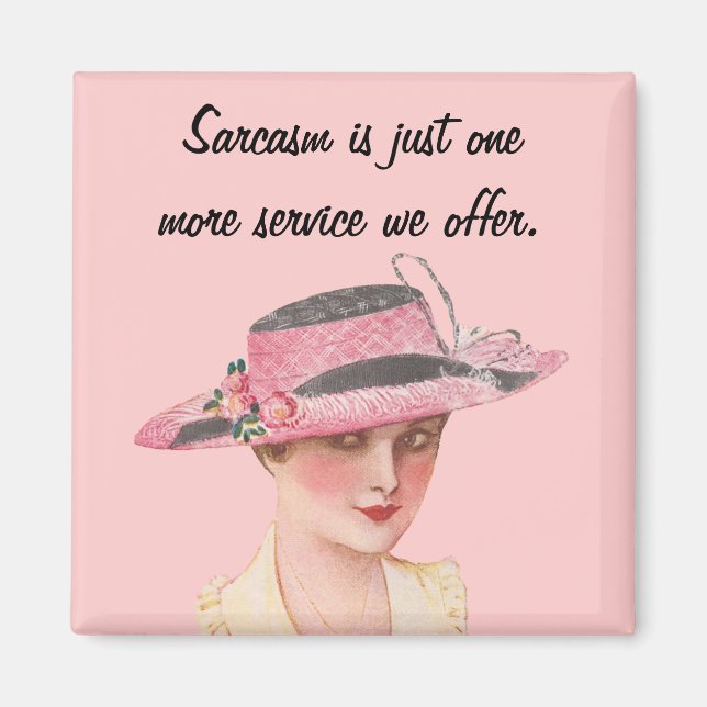 Vintag Sarcasm Magnet (Vorne)