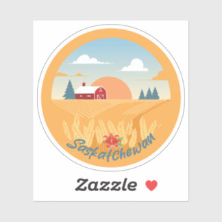 Vintag Saskatchewan Aufkleber