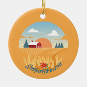 Vintag Saskatchewan Keramik Ornament
