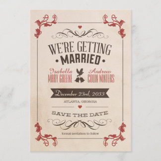 Vintag Save the Date