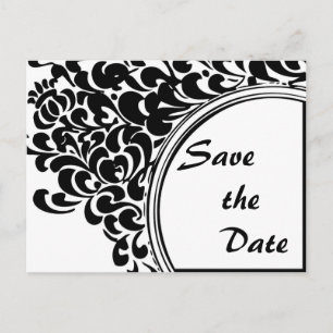 Vintag Save the Date Ankündigungspostkarte