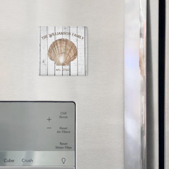 Vintag Scallop Muschel Magnet (In Situ (Kühlschrank))