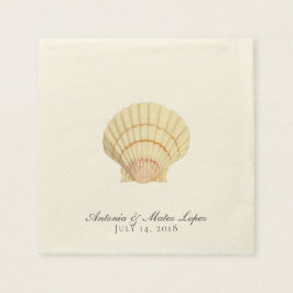 Vintag Scallop Single Seashell Wedding Serviette