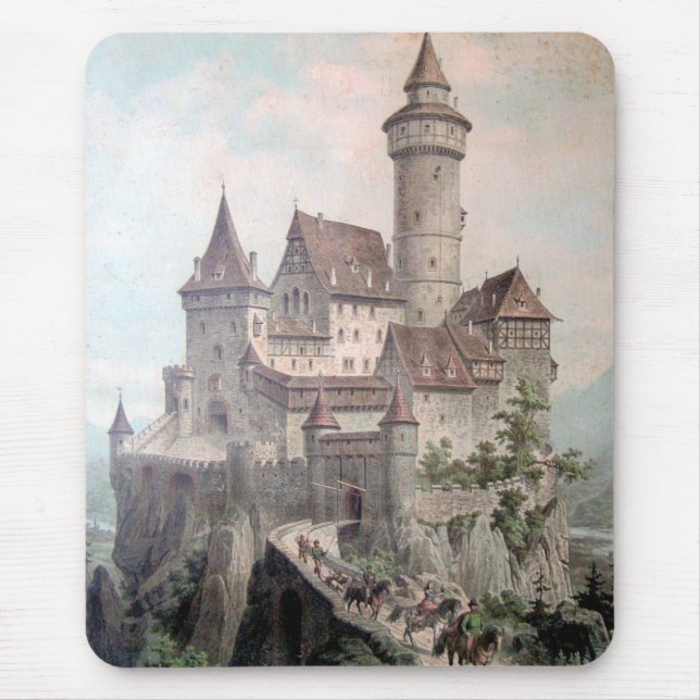 Vintag - schönes altes Schloss Mousepad (Vorne)