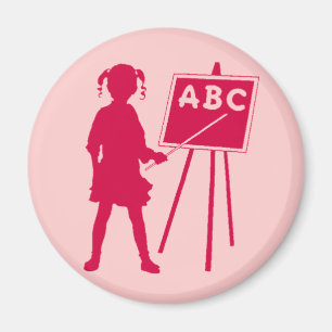 Vintag School Girl Magnet