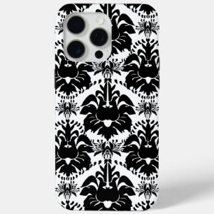 Vintag Schwarz-Weiß-Damast Case-Mate iPhone Hülle