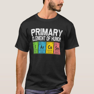 Vintag Science Sarcasm S Ar Ca Sm Primärelement T-Shirt