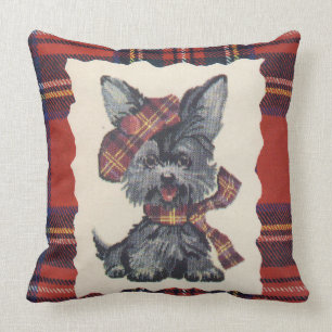 Vintag Scotty Dog Kissen