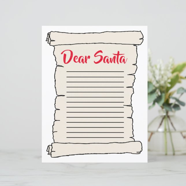 Vintag Scroll Weihnachts-Page Weihnachten (Stehend Vorderseite)