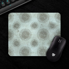 Vintag Sea Shanty | Steampunk Compass Ephemera Mousepad