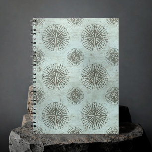 Vintag Sea Shanty   Steampunk Compass Ephemera Notizblock