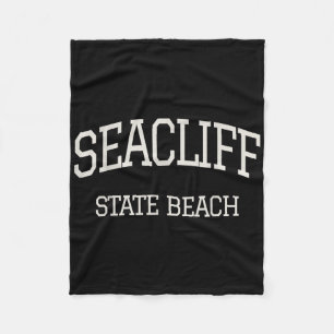 Vintag Seacliff Staat Beach Monterey Ca Californi Fleecedecke