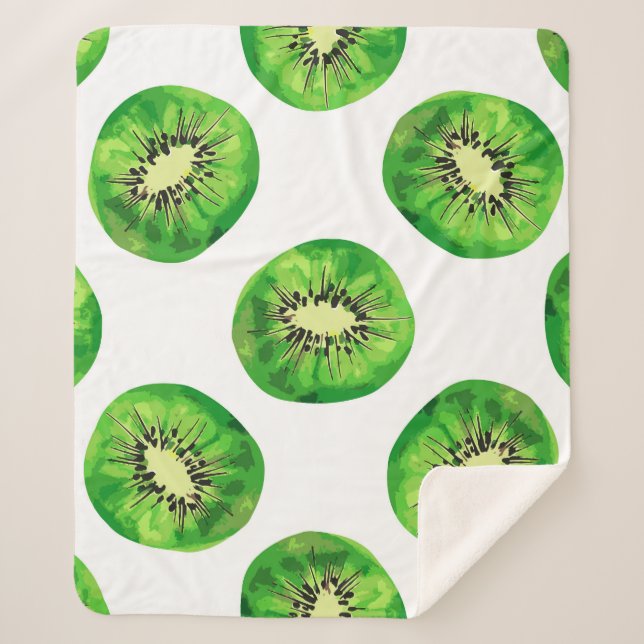 Vintag Seamless-Muster-Kiwi-Illustrationshand dr Sherpadecke (Vorderseite)