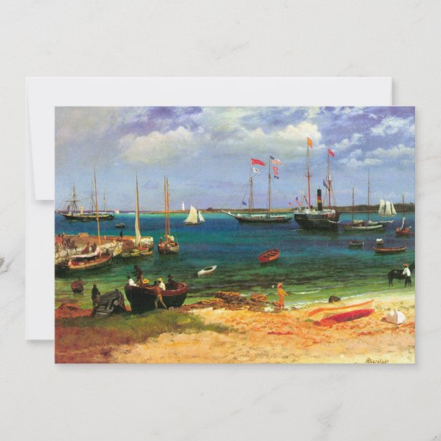 Vintag Seascape, Hafen Nassau von Bierstadt (Vorderseite)