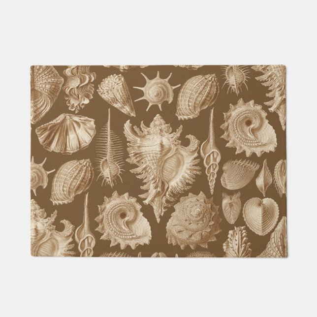 Vintag Seashells Antike Fußmatte (Vorderseite)