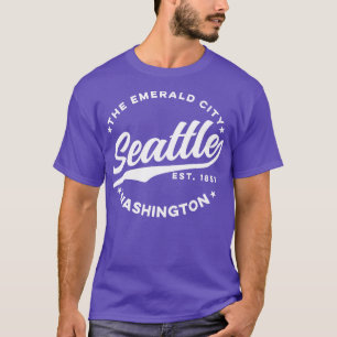 Vintag Seattle Emerald City Washington USA T-Shirt