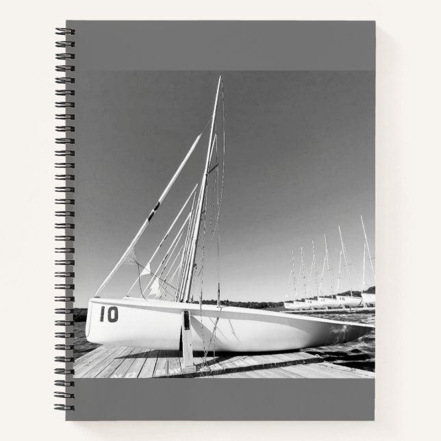 Vintag Segelboot Journal Notizbuch (Vorderseite)
