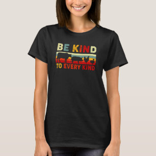 Vintag sei nett zu jeder Art Veganer Welterbe Ani T-Shirt