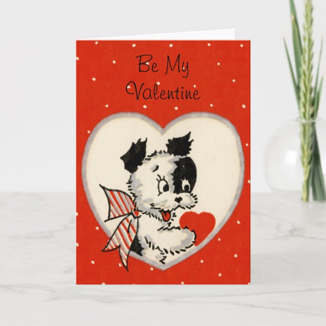 Vintag seien Sie mein Valentine Feiertagskarte (Vorderseite)