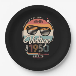Vintag seit 1950 pappteller