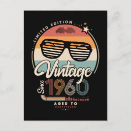 Vintag seit 1960 postkarte