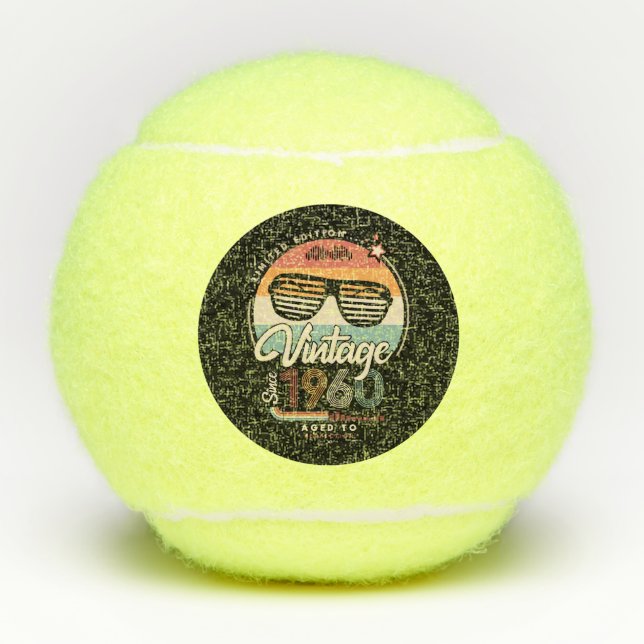 Vintag seit 1960 tennisbälle (Vorderseite)