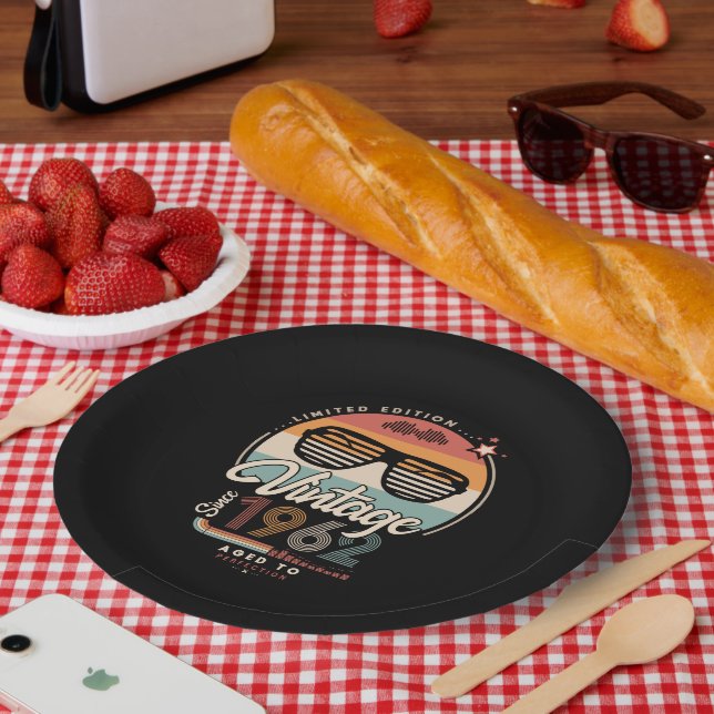 Vintag seit 1962 pappteller (Picknick)