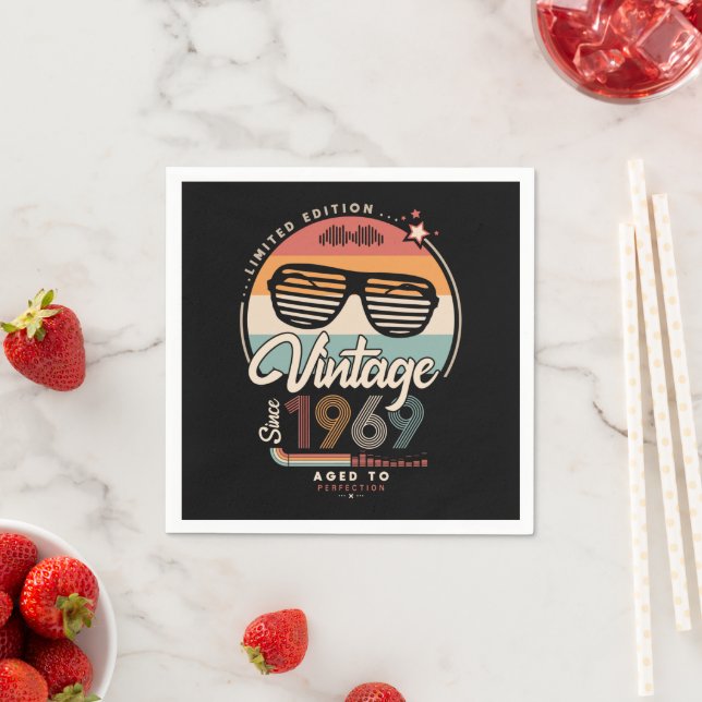 Vintag seit 1969 serviette (Beispiel)