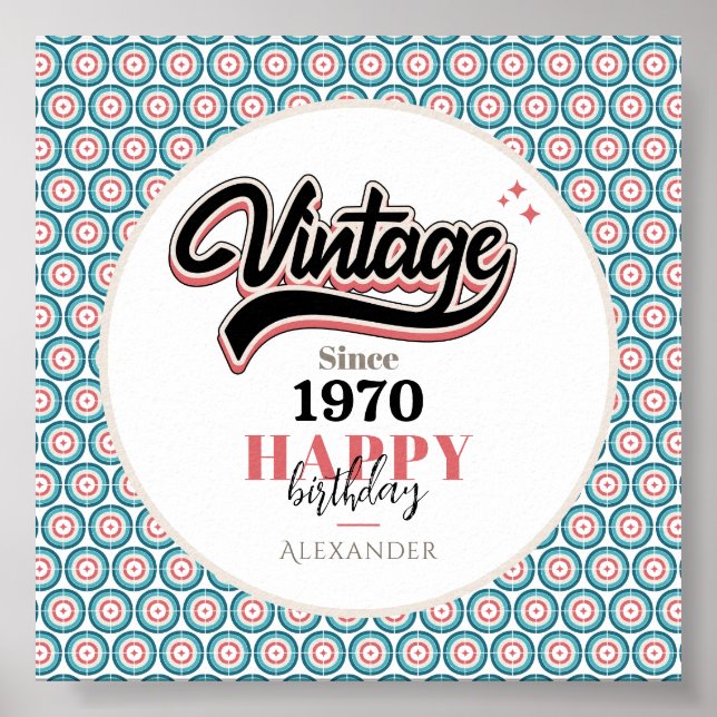 Vintag seit - 1970 poster (Vorne)