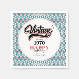 Vintag seit - 1970 serviette