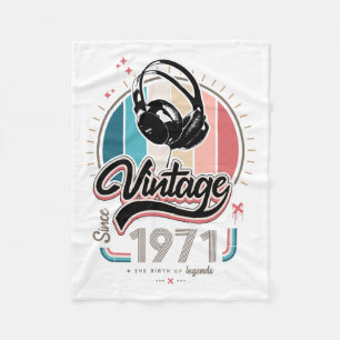 Vintag seit 1971 fleecedecke