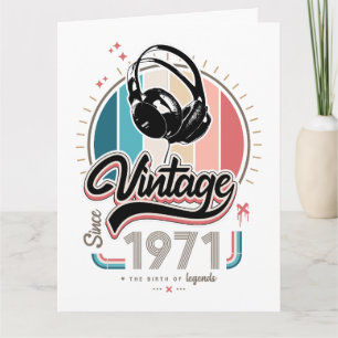Vintag seit 1971 karte